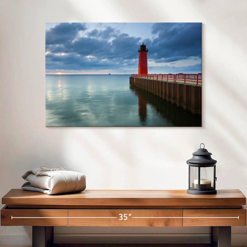 Phare rouge de Milwaukee