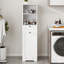 Armoire de trieur de linge inclinable à un compartiment et un tiroir -