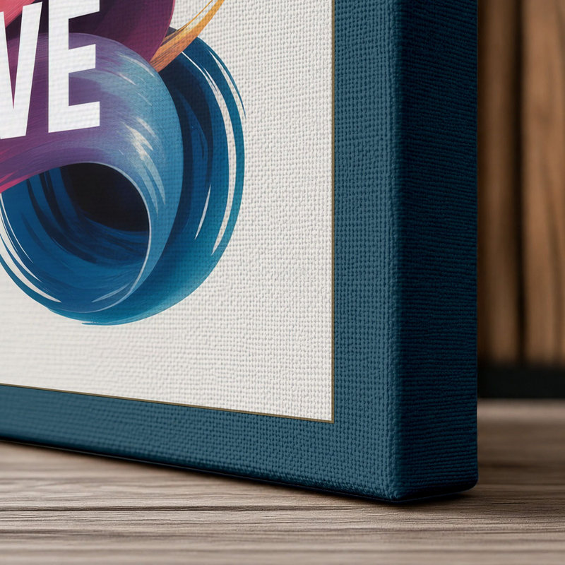 Print, 36x24 - 91.4 x 61.0 cm, Teal Border