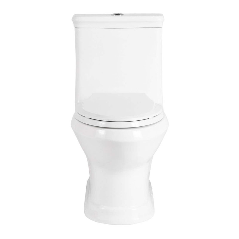 Chevington 1.58 Gallons GPF Elongated Chair Height Floor Mounted One-Piece Toilet (Seat Included)