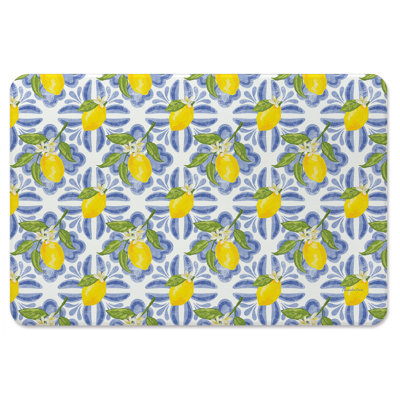 Lemon Tile Design 30" x 20" Kitchen Comfort Floor Mat