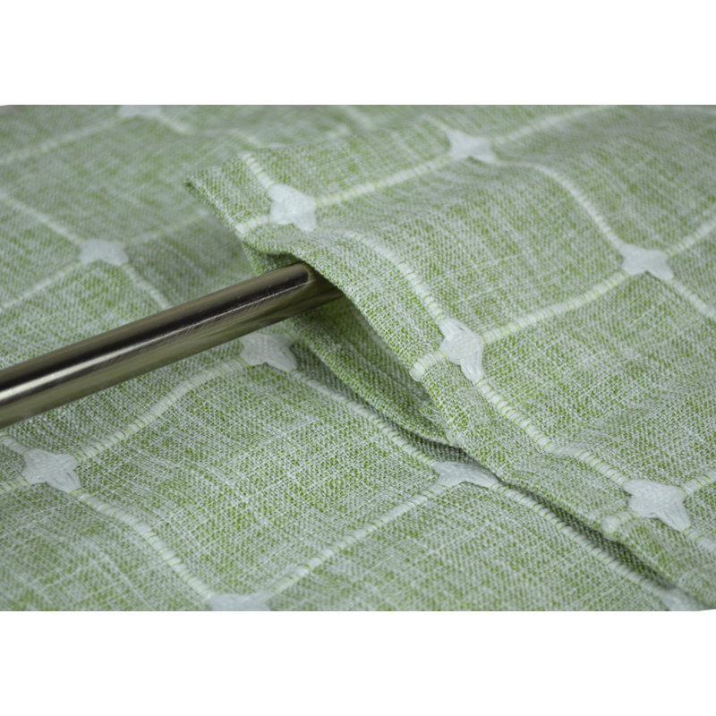 Antonisha Plaid Tailored 56'' W Window Valance, Light Green