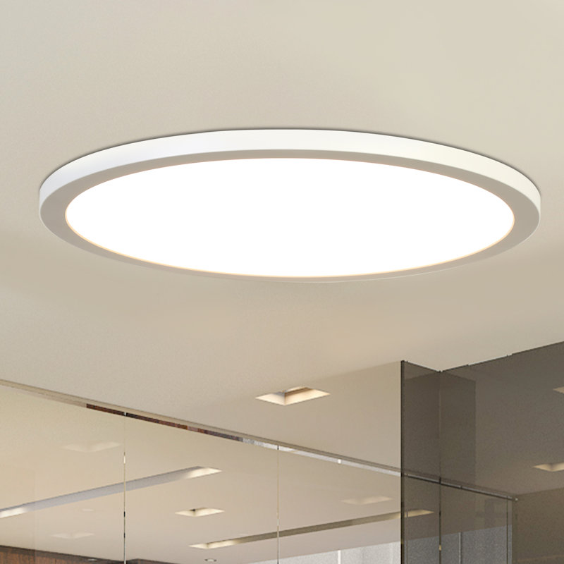 Plafonnier encastré moderne 1 lumière DEL, 36 W, H 0,5 po x l 15 po x P 15 po