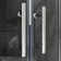 37.5" - 38" W x 72" H Double Sliding Framed Round Shower Enclosure with 1/4" Clear Tempered Glass