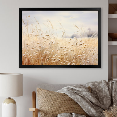 «Meadow Scenery Minimalisme IV», reproduction sur toile