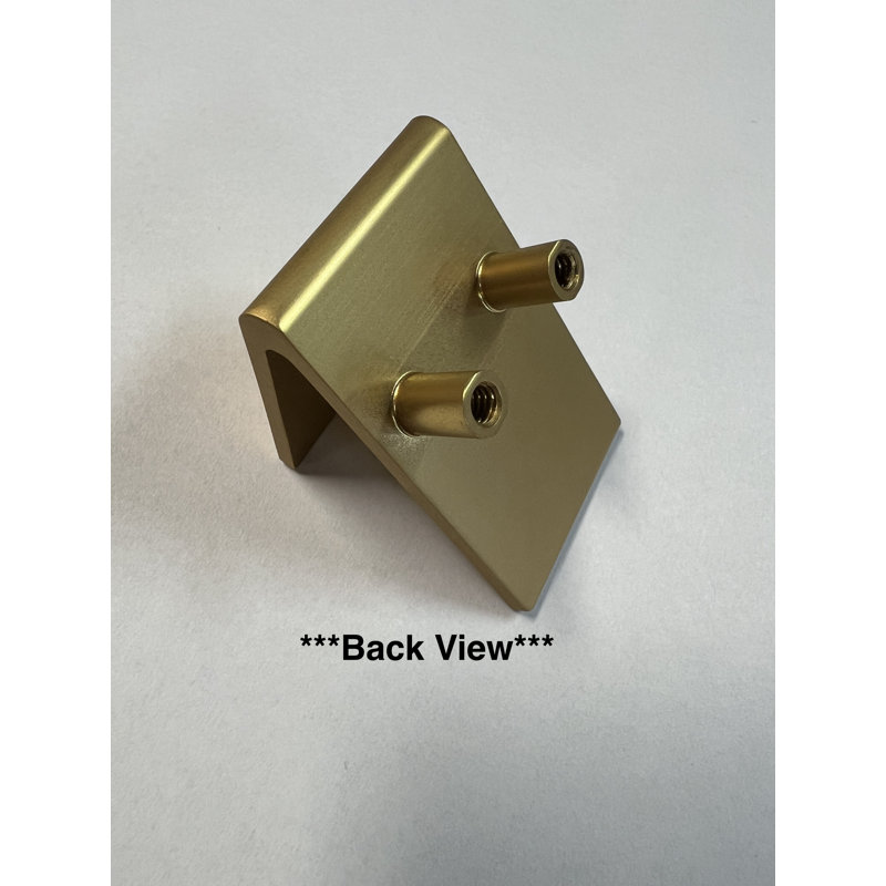 0.75" Center to Center Finger Pull, Satin Brass