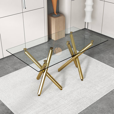 with Steel Base Dining Table