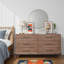 Commode moderne à 6 tiroirs 68 po Aldiana