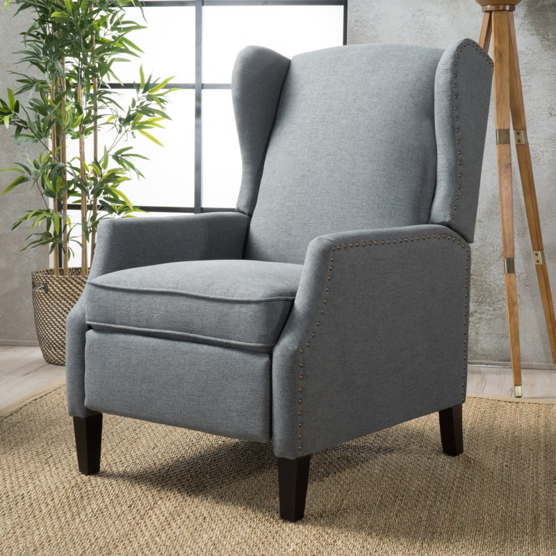 Fauteuil inclinable manuel 26,5 po Boruta, Mélange de polyester gris anthracite