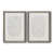 Toile avec cadre gris