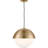 Scott Living Hyde Modern Single Light Pendant In Satin Brass-136134356