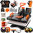 8 in 1 Heat Press Machine 12" x 15" Digital Multifunction Shirt Transfer Machine for DIY T-Shirt Hat Cap Mug Plate