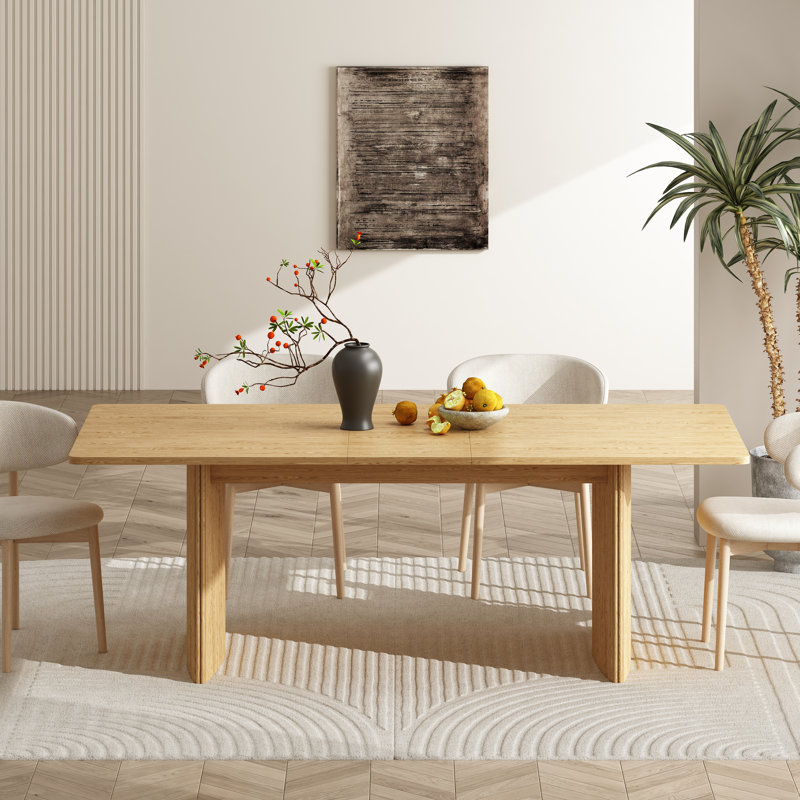Table de salle à manger rectangulaire extensible