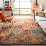 Poulin Hand Tufted Wool Southwestern Rug