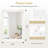 White 24 x 36 Inch Rectangle Bathroom Mirrors for Wall, Natural Shell Inlay Mosaic Mirrors with Tempered Glass for Bedroom-1956243148