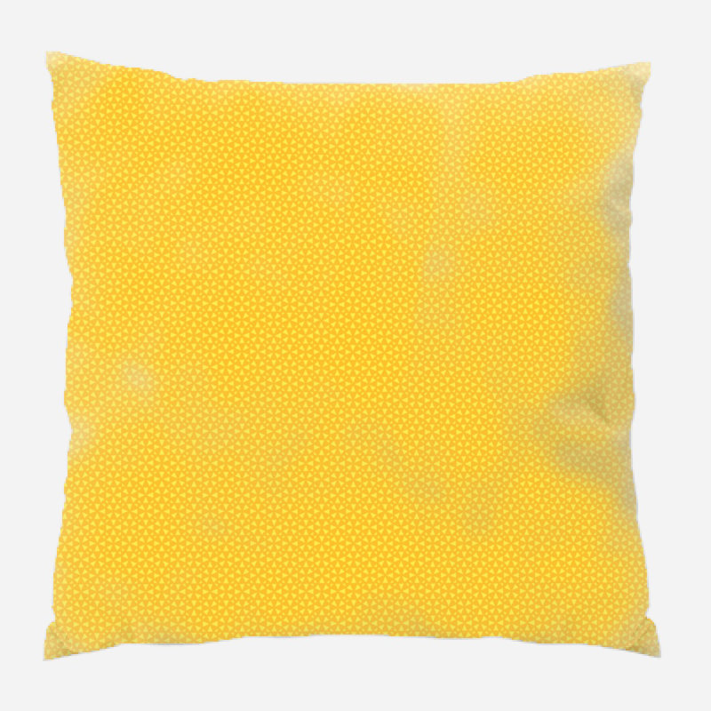 Coussin décoratif à motifs géométriques, Jaune, Intérieur