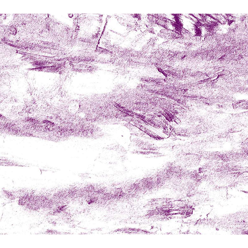 Glace colorée en mauve 5 pièces par Irina Gorbman, H 44 po x l 44 po