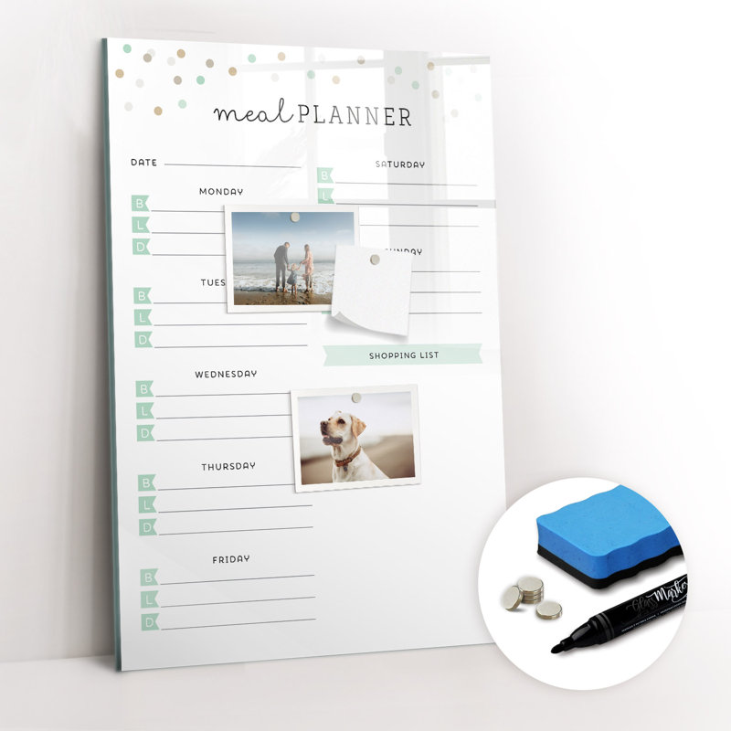 Magnetic Glass Dry Erase Board