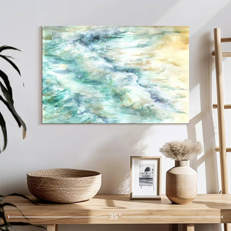 Paysage des vagues de l'océan Gillard, H 16 po x l 24 po