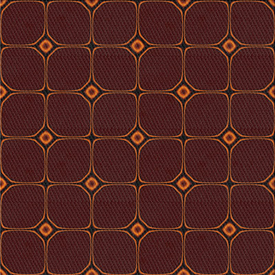 Tapis décoratif brun à motif géométrique Sallee