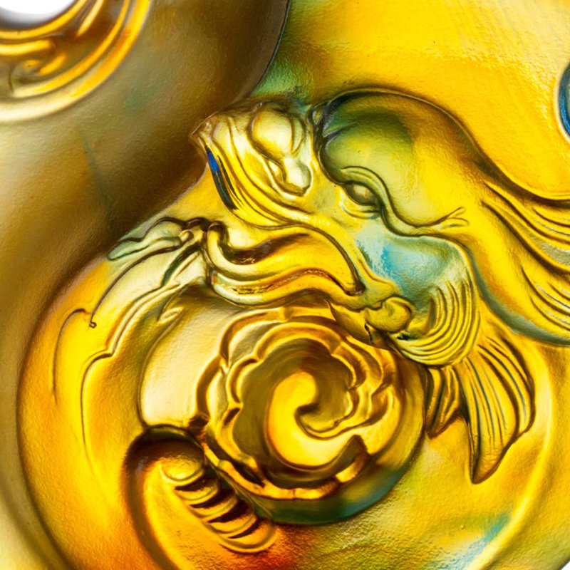 Unstoppable Faith The Beauty of Harmony Crystal Yin Yang Paperweight Figurine