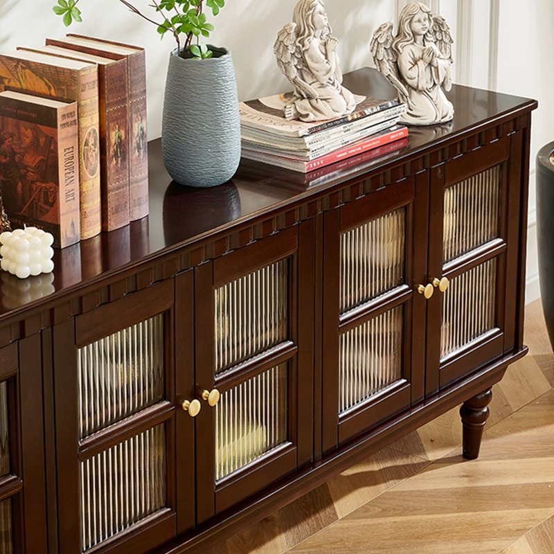 Meuble télé de style français avec rangement, 78.74"