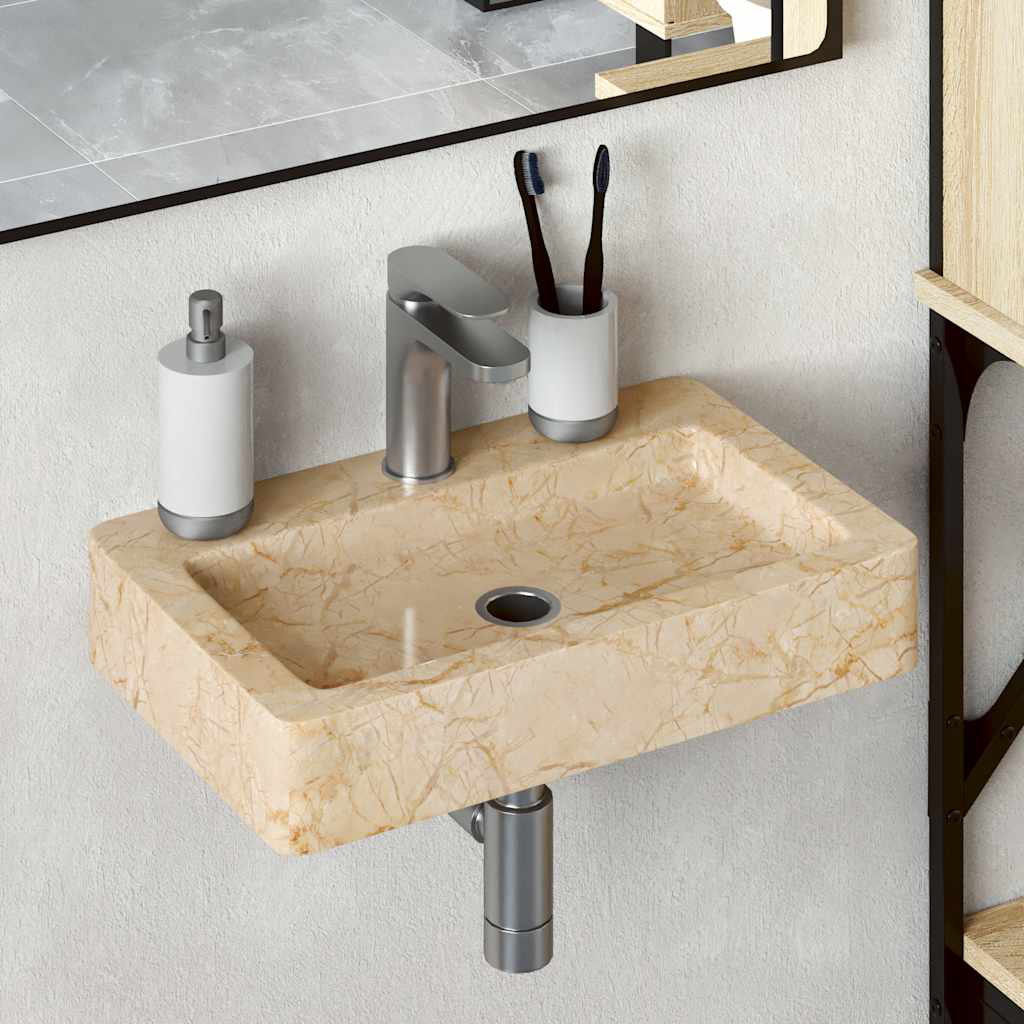 Trapp Wall-mounted Sink Marble Natural Stone Basin Washroom Bathroom Sink