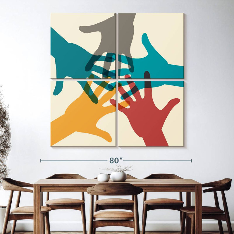 Kirara Racial Equality Hands, 74" H x 74" W