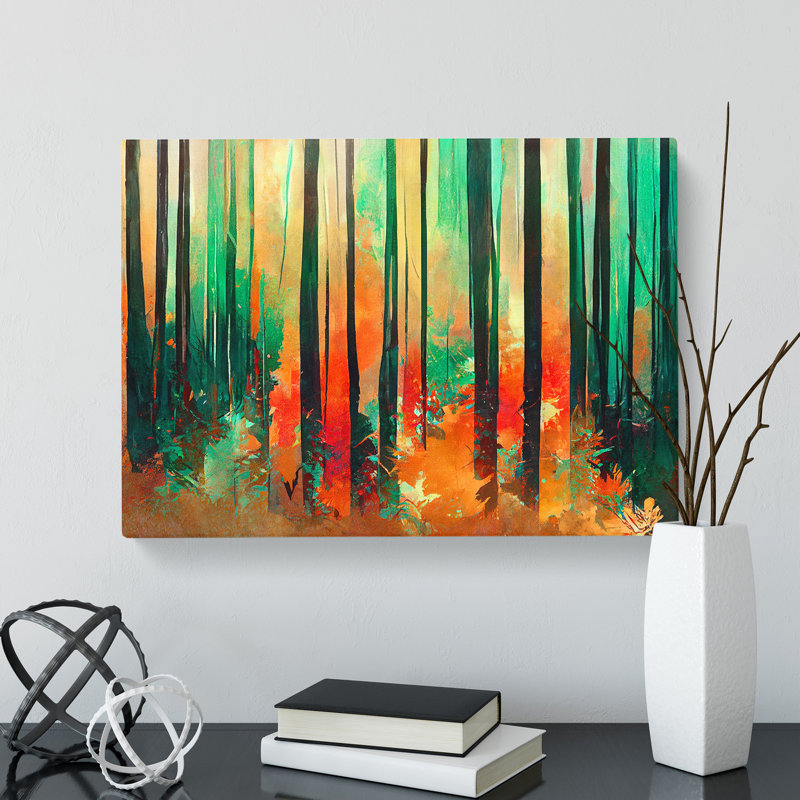 Exciting Abstract Forest Vol.4 - Wrapped Canvas, 35cm H x 50cm W x 3cm D