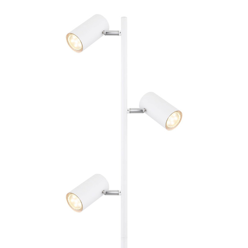 Raahil 154cm Traditional Floor Lamp, White