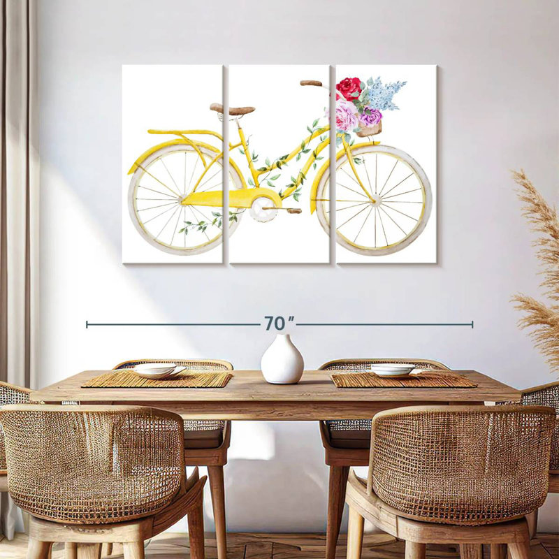 Mehar Flower Bicycle, 36" H x 57" W