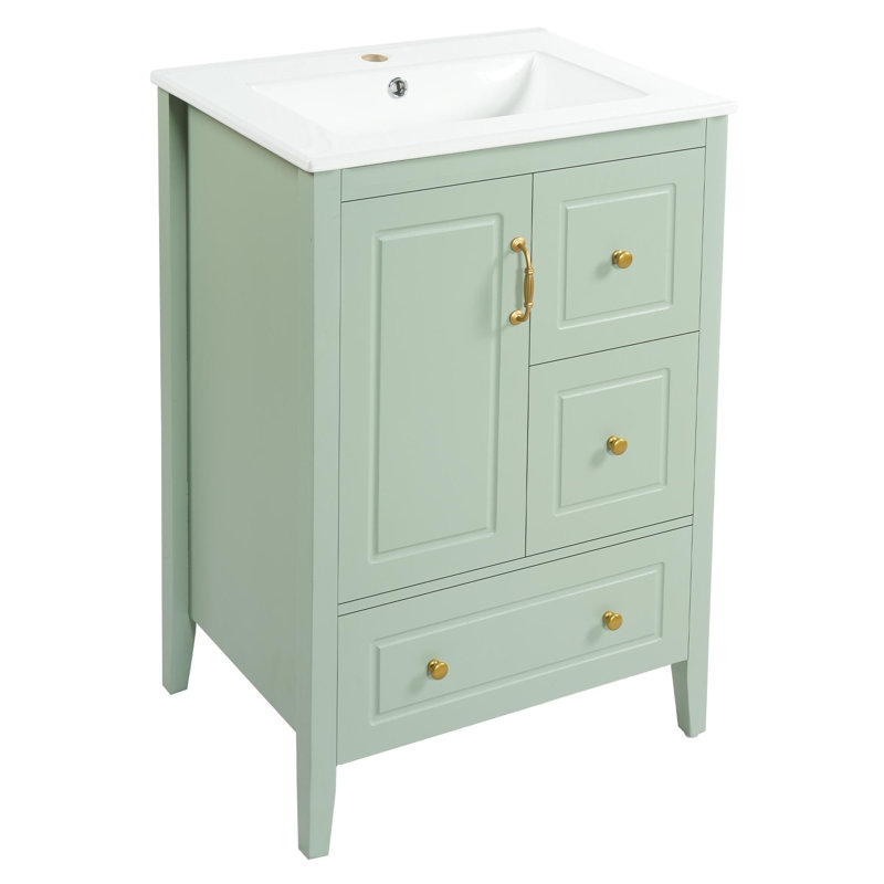 Meuble-lavabo compact de 24 po