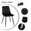Nero Upholstered Dining Chairs With Metal Legs-814270873