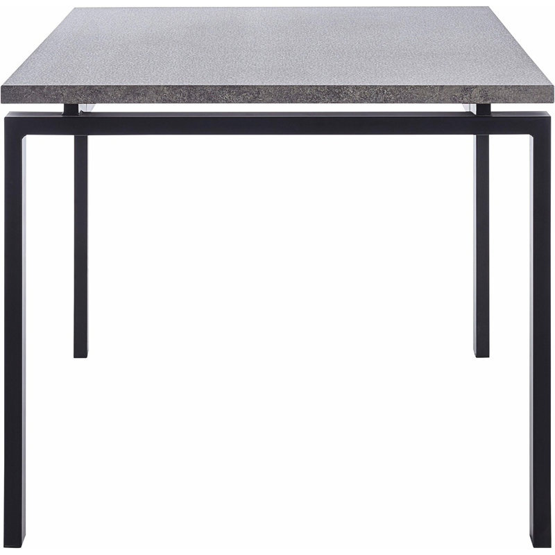 Tiano Metal Base Dining Table, H75 x L160 x W90cm, Grey