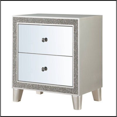 Champagne 2-Drawer Nightstand