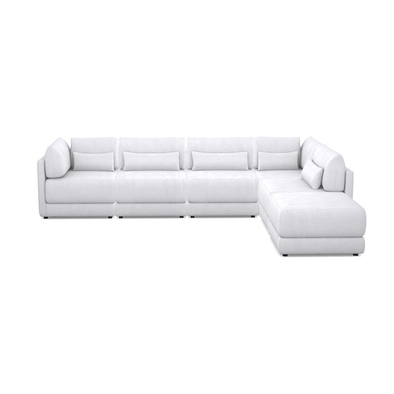 Canapé modulaire 6 pièces Ease, Neige Navada
