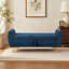 Banc rembourré en velours côtelé de 57 po de conception moderne avec banc de rangement en bois pour les chambres à coucher, couloir-27543445-27543449