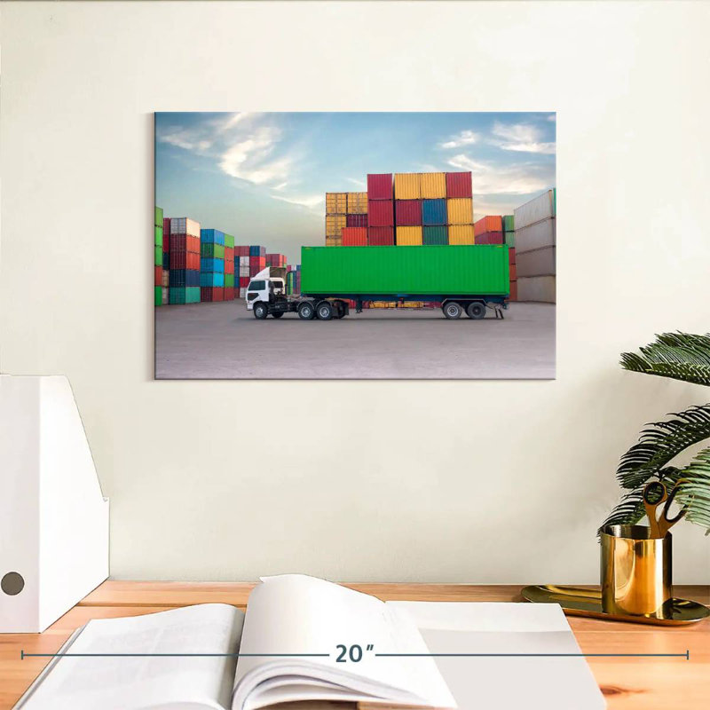 Mehar Cargo Truck, 8" H x 12" W