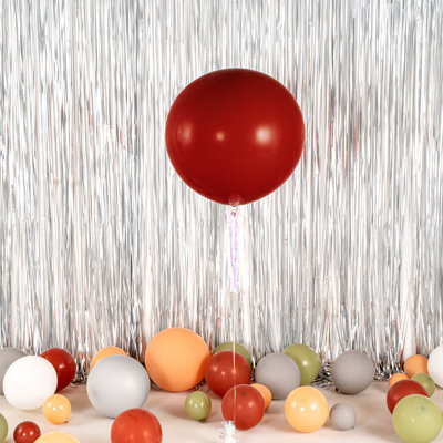 Restaurantware-Balloonify 36 Inch Jumbo Balloons, 10 Thick Balloons - Strong Latex, Fill With Helium Or Air, Pomegranate Red Giant Round Balloon, Decorations For Photo Shoot, Wedding, Or Party