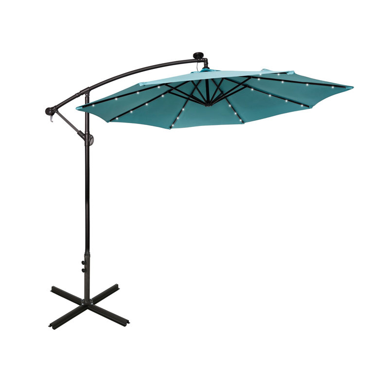 Parasol en porte-à-faux 10 pi Kinyon, Turquoise