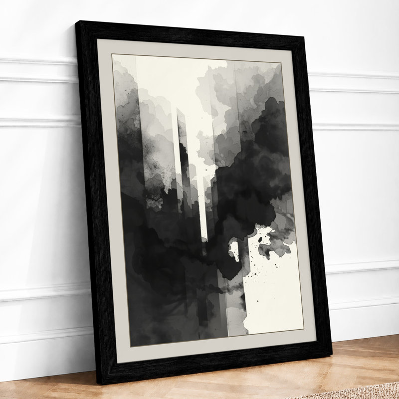 Urban Monument Modern - Framed Print, A2 - 59.4 x 42.0 cm, Black