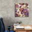  «Blue and Purple Flower Song 2» par Silvia Vassileva, art mural sur toile, 26 po x 26 po-1315462253