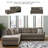 Jasmen Upholstered L-Shaped Sectional-90630160-90630158
