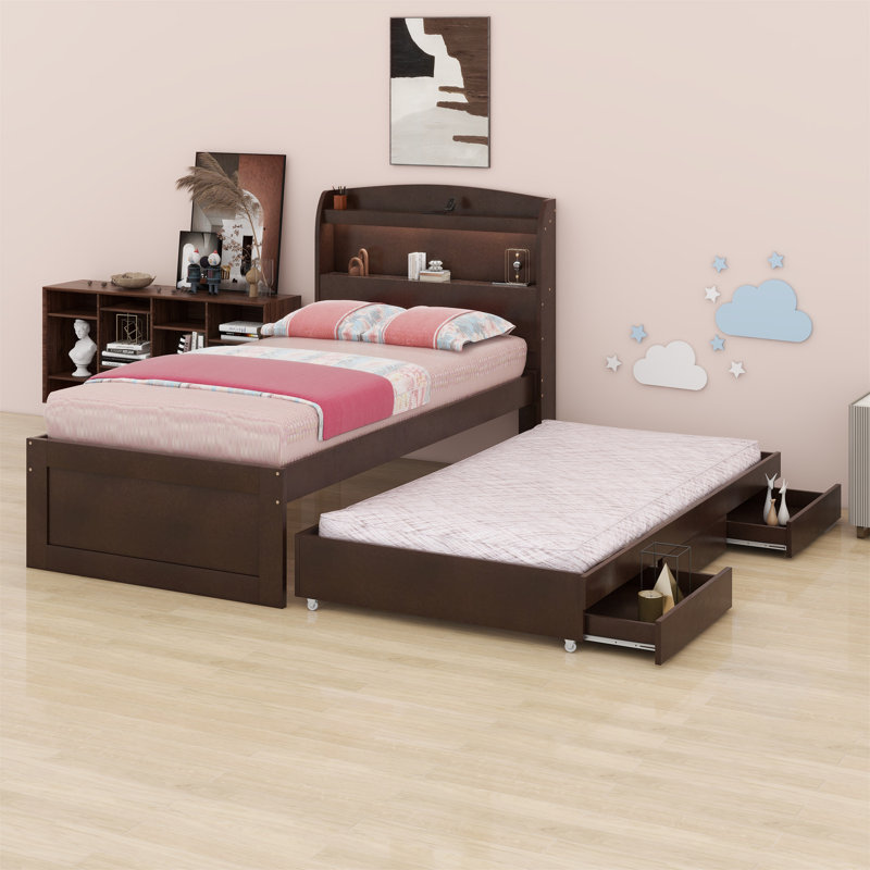 Kendale Bed, Dark Brown, Twin XL