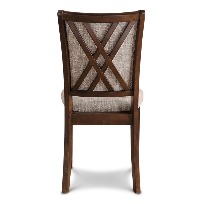 Josiha Wood Dining Chair (Set Of 4), Cherry, Light Brown/Brown, 4