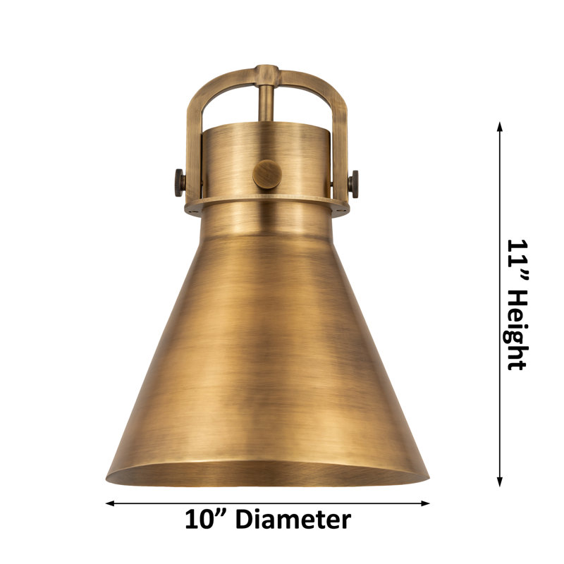Luminaire pour îlot 42 po 3 lumières Newton Cone, Noir, Noir mat