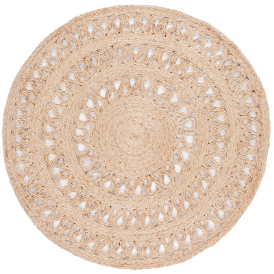 Lurae Natural Fiber Flat Weave Jute Pile Rug
