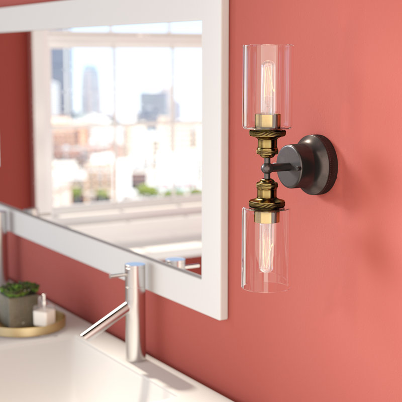 Damariana 2 - Light Dimmable Vanity Light, Antique Bronze/Natural Brass