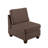 Modular - 3Pc In Black Coffee, Linen-Like Fabric Chair Profit, Wood Frame Coffee , Chairs With &-2139117589