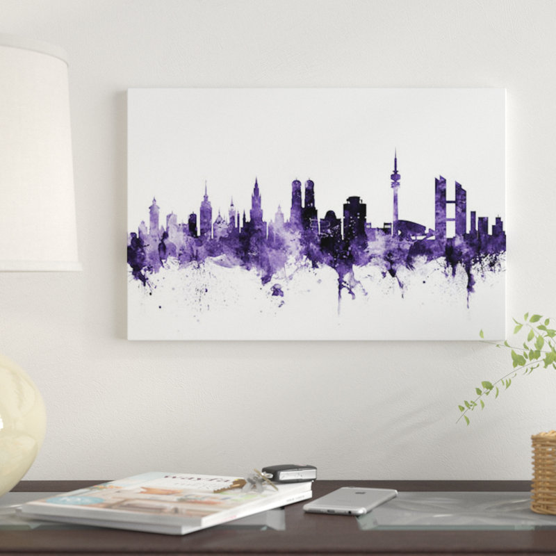«Munich, Allemagne» par Michael Tompsett, impression sur toile tendue, H 40 po x l 60 po x P 1,5 po, Toile tendue